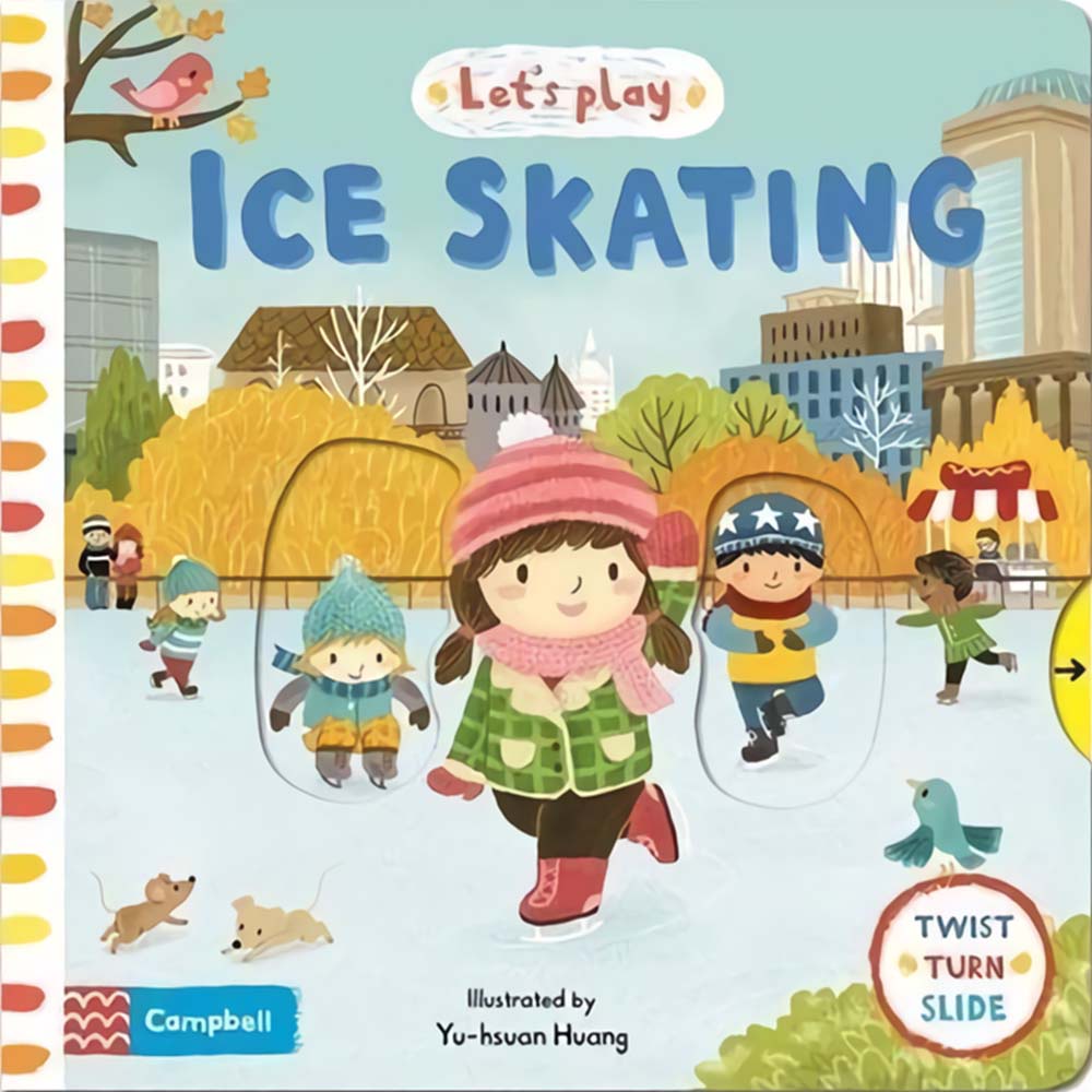 Let’s Play：Ice Skating 溜冰玩樂 硬頁推拉操作書（外文書）