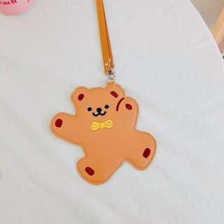 現貨｜黃色領結小熊🐻造型卡套 小熊造型 Bear Teddy 證件套 卡片套 卡套 證件夾套 識別證