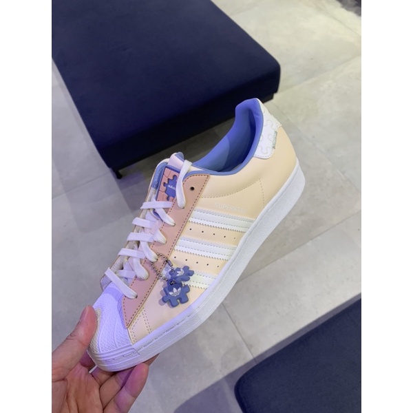  ADIDAS SUPERSTAR 拼圖 可愛 粉 橘 藍 男女 GZ3414