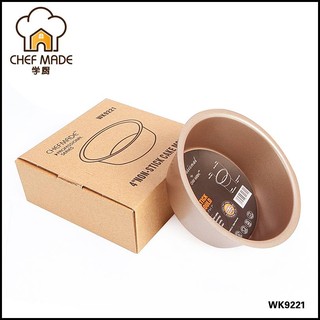 美國 chefmade 學廚 4吋 不沾圓型 蛋糕模 乳酪蛋糕模 WK9221◆◆大祺百貨◆◆