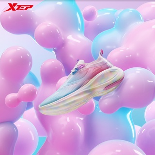 【特步 xtep】輕彈馬卡龍系列 | 少女心色系 超輕軟Q材質 明星同款女子運動路跑鞋跑步鞋 特步官方直營