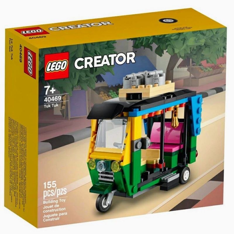『玩樂一族』現貨 實圖 樂高 LEGO 40469 泰國 嘟嘟車 Tuk Tuk 三輪車 計程車 摩托車 異國