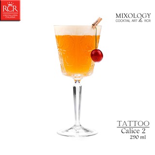 【義大利RCR】 TATTOO系列 Calice 2 水晶馬丁尼杯 290ml 水晶玻璃 雞尾酒杯 香檳杯 高腳杯