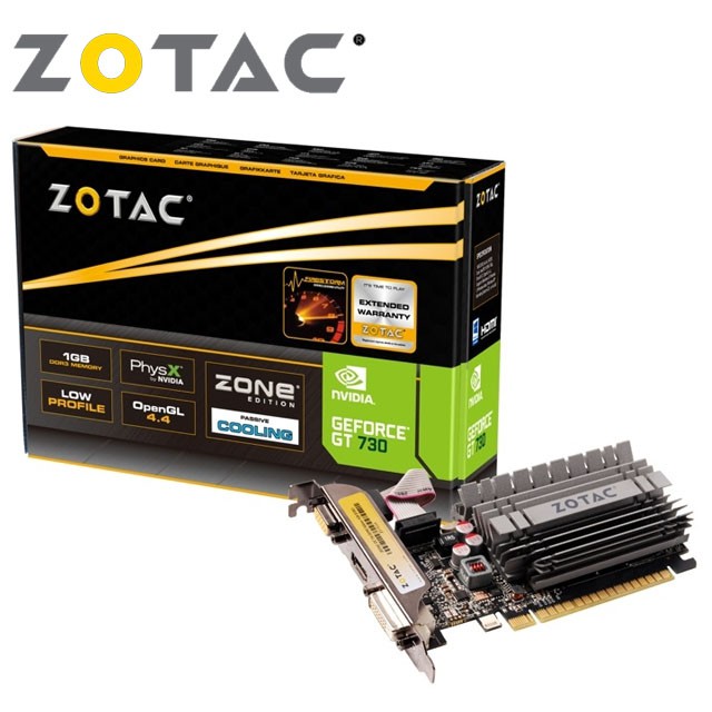 【歐軟橘的電腦小舖】【ZOTAC】【現貨】索泰 GeForce GT 730 2GB Zone Edition 顯示卡