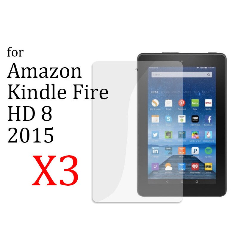 Amazon Kindle Fire Hd 8 15 平板螢幕保護貼 透明亮面三片裝 蝦皮購物