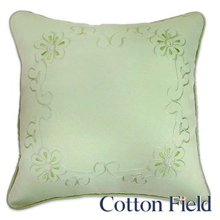 棉花田【綠意】刺繡抱枕