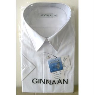 GINNAAN 短袖純白襯衫