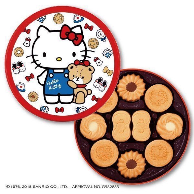 日本🇯🇵空運✈️正版景品 HelloKitty 鐵盒餅乾 凱蒂貓 三麗鷗 奶油餅乾 巧克力餅乾 日本製造 餅乾禮盒