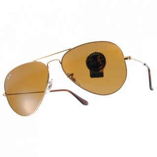 RayBan雷朋 太陽眼鏡 RB3025 00133-58mm 經典飛行款 -金橘眼鏡