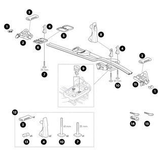 【單車元素】THULE 都樂 ProRide 598 修補件