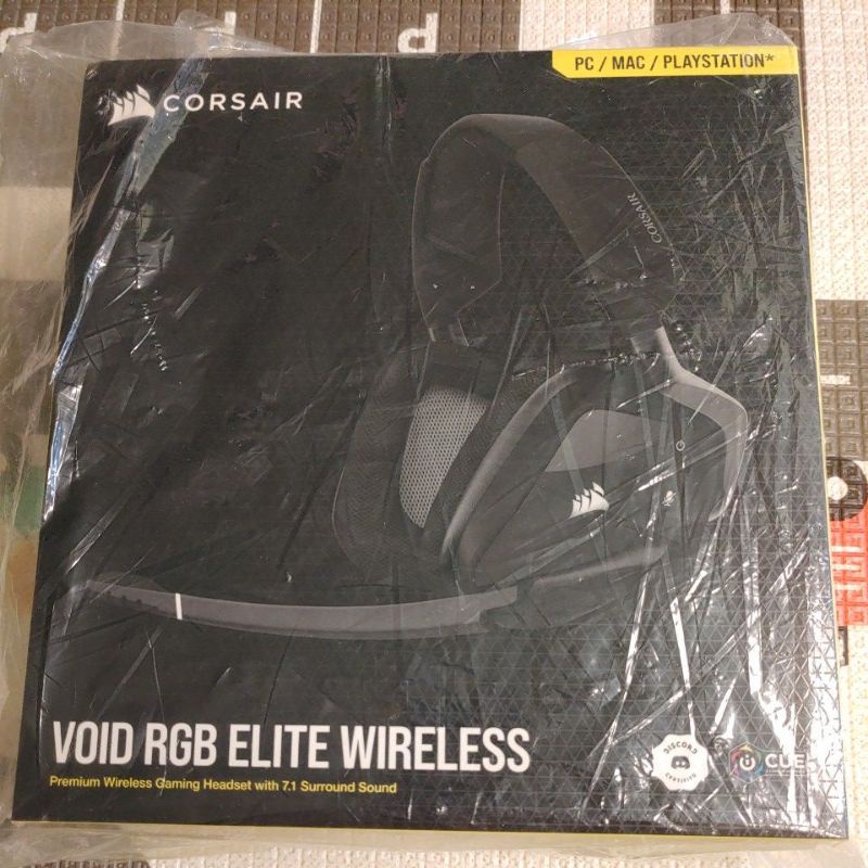 (全新未拆)海盜船 Corsair VOID RGB ELITE Wireless 7.1環繞 無線耳機麥克風