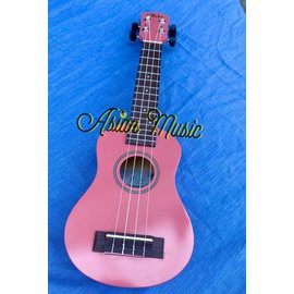 亞洲樂器 ALOHA SK-100 UKULELE 21吋 烏克麗麗 、附袋、粉色烏克麗麗 粉紅色烏克麗麗 粉紅色 粉色