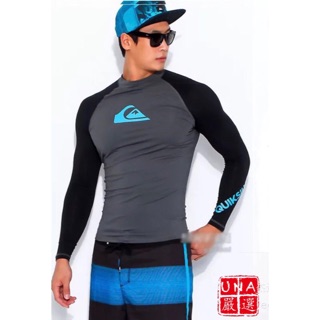 【UNA嚴選】 Quiksilver 男性 防曬萊卡高彈性潛水衣 男性潛水分體式泳衣 衝浪水母浮潛衣
