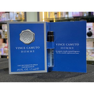 【原裝噴式針管】Vince Camuto Homme 蔚藍海岸(藍色地中海)男性淡香水 1.5ML