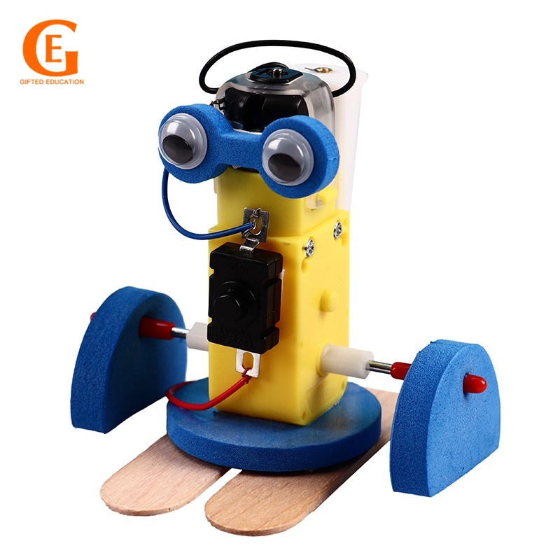 資優教育 DIY走路機器人 科技小製作小發明 steam創客科學實驗益智玩具禮物手工材料