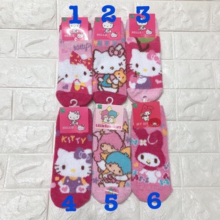 〒藍色海洋〒㊣Hello Kitty襪子 直版襪 保暖襪 雙子星Kiki&lala 美樂蒂