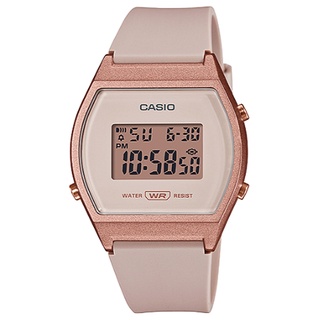 【CASIO】卡西歐酒桶型膠帶電子錶-古銅金(LW-204-4A)臺灣卡西歐保固一年