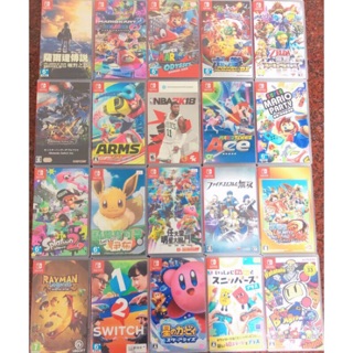 Switch二手遊戲片 薩爾達傳說 奧德賽 馬力歐賽車8 瑪莉歐兄弟U 異度神劍 明星大亂鬥 皮卡丘 洛克人 蛇魔無雙