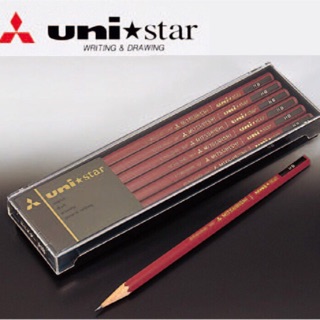 日本製MITSUBISHI三菱鉛筆uni star六角HB/B/2B/3B/4B鉛筆 可選擇