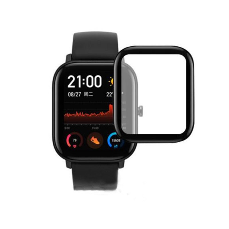 華米Amazfit GTS1/2 Smart Watch GTS2屏幕保護貼3D膜 彎曲邊緣軟質透明保護膜完全覆蓋
