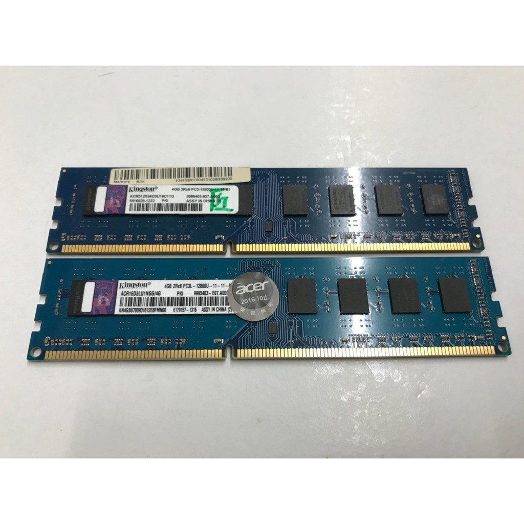 金士頓 DDR3-1600 4G 記憶體 DDR3 1600 4G