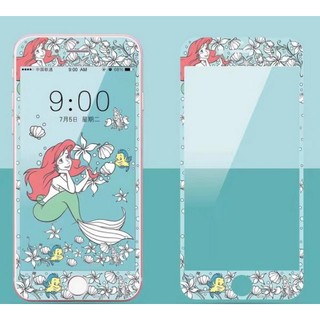 <現貨>小美人魚/愛麗絲/長髮公主 iphone 6/6plus 7/7plus 8 全屏 鋼化膜 保護貼 鋼化玻璃 膜