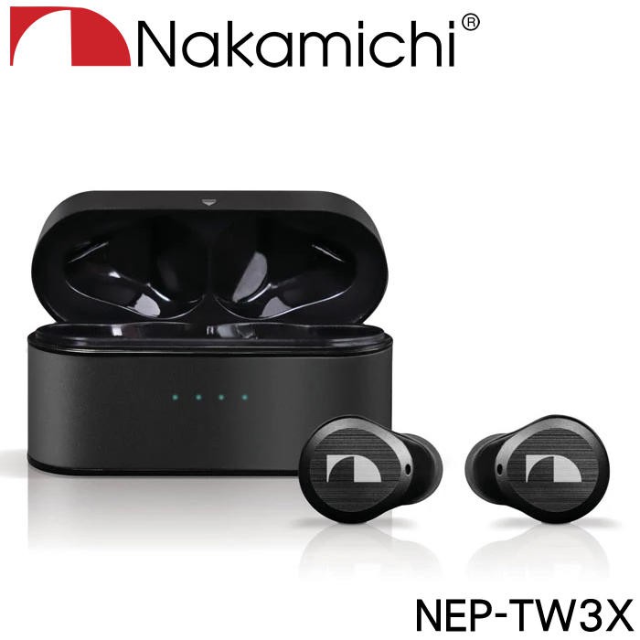 視聽影訊 NEP-TW3X 日本中道Nakamichi 真無線藍牙耳機 單次使用12小時 IP55防水防塵 觸控式