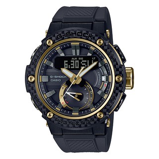 【CASIO】G-SHOCK G-STEEL系列 太陽能藍芽連結 碳纖維錶殼 GST-B200X-1A9 台灣原廠公司貨