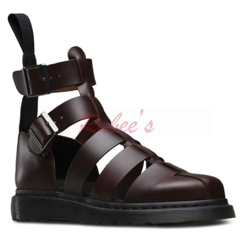 全新正品 Dr. Martens Geraldo Ankle Strap 厚底涼鞋 馬丁 酒紅