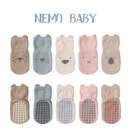 韓國東大門秋冬嬰兒地板襪室內學步襪精梳棉透氣防滑底隔涼兒童襪子