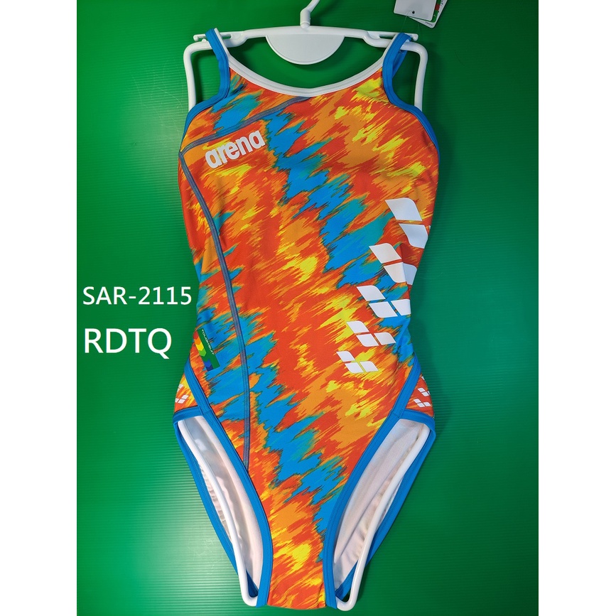【ARENA+游泳多多】 ARENA  SAR-2115 彩虹標 練習款泳衣 SS,M,L