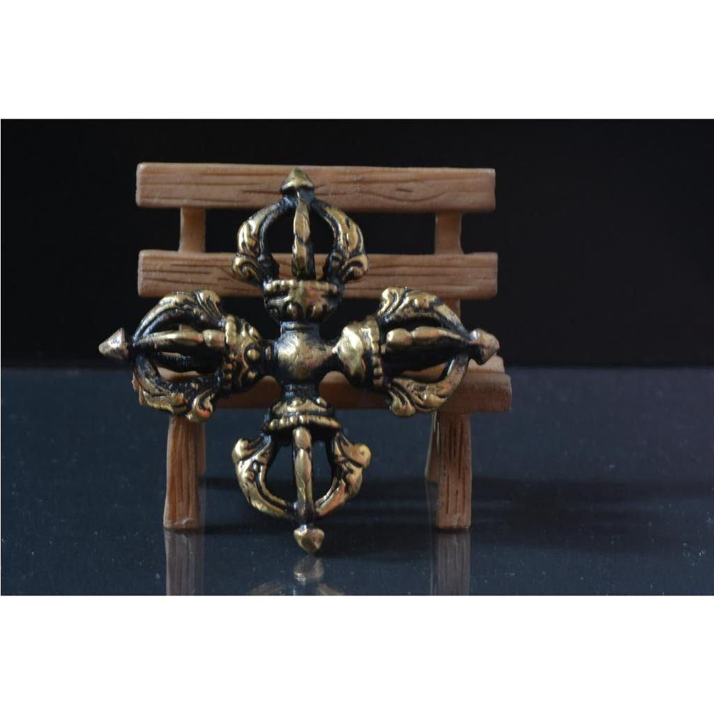西藏進口 金剛杵 十字金剛杵　 墜飾 黃銅材質 吊飾 項鍊 現貨 一物一圖３【喬安水晶】