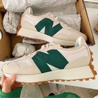 帝安諾-實體店面 New Balance NB 327 白綠色 休閒鞋 運動鞋 抹茶乳酪 森林綠 MS327HR1