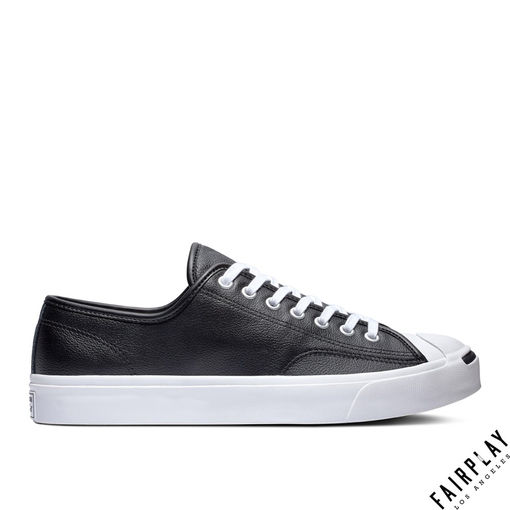 Converse Jack Purcell Ox 黑 男鞋 女鞋 低筒 皮革 復古 開口笑 帆布鞋 164224C