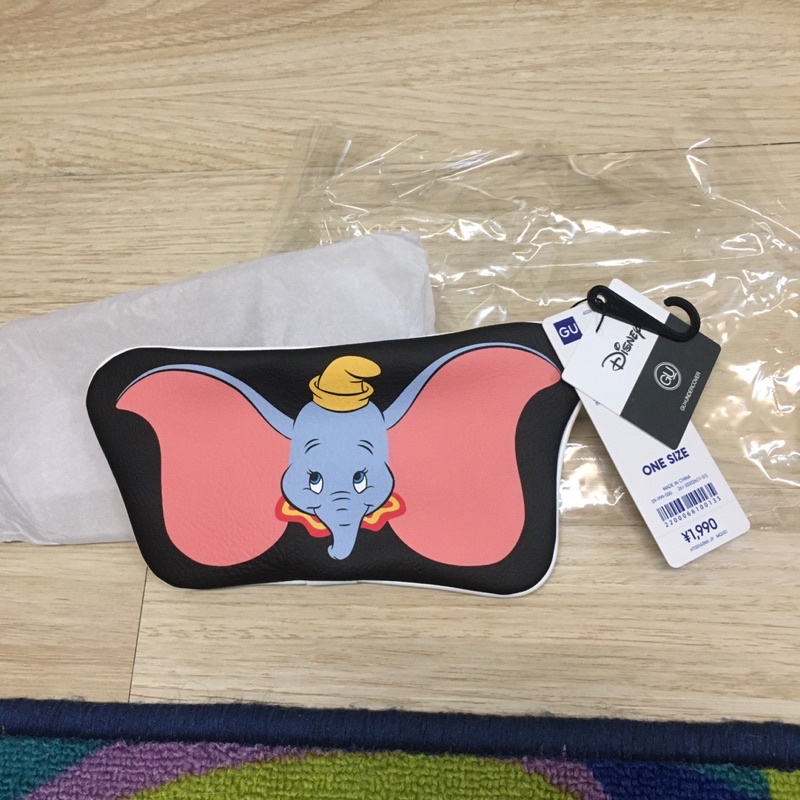 迪士尼 小飛象 gu 聯名 dumbo 化妝包 收納包