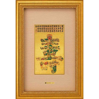 新作 富貴黃金畫-錦春圖(金框) 黃金畫故宮精選名畫清代郎世寧錦 - 人気
