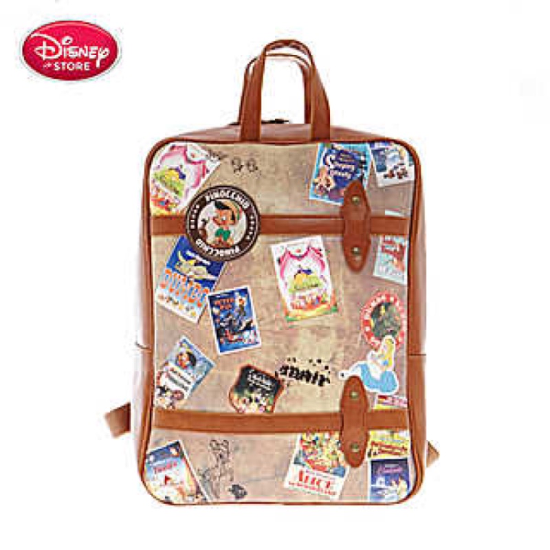 🐘愛莉獅小舖🍭 上海迪士尼復古經典迪士尼卡通後背包 米奇 行李箱