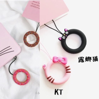 現貨） 手機 指環 防摔 掛繩 貓咪 美少女戰士 黑貓 璐娜貓 kitty 可愛 造型 吊飾