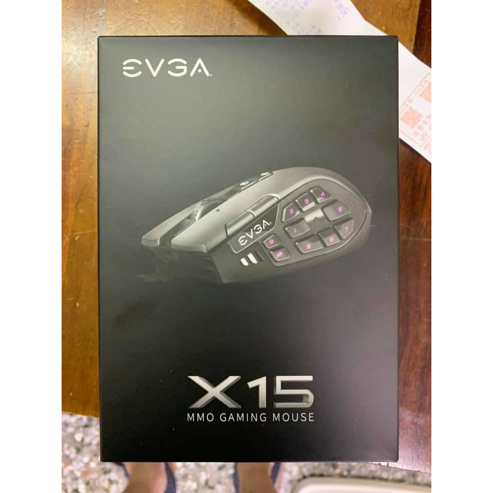 9成9新EVGA X15電競滑鼠/有線/16000Dpi/8k回報率/RGB/黑/三年保固-可刷卡