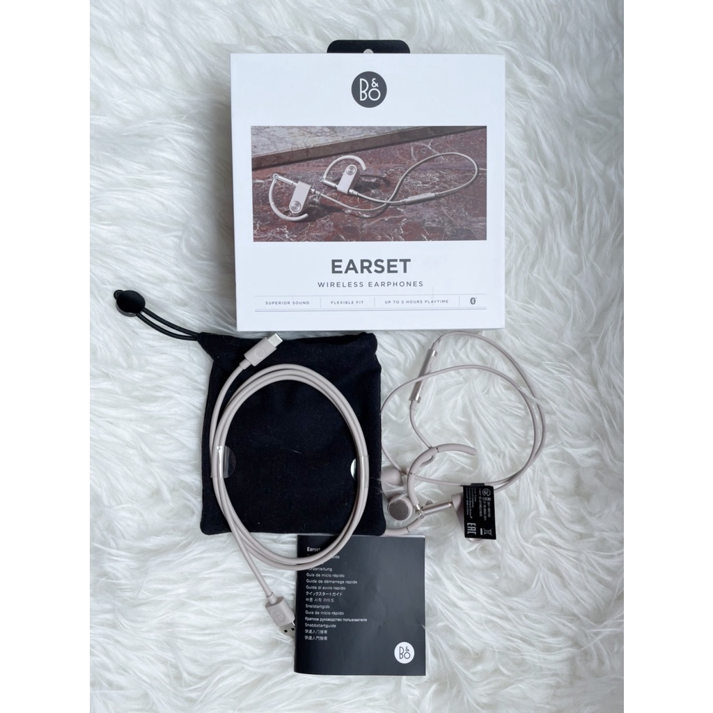 近全新正品-丹麥 Bang &amp; Olufsen Earset 高端藍芽耳機 玫瑰金