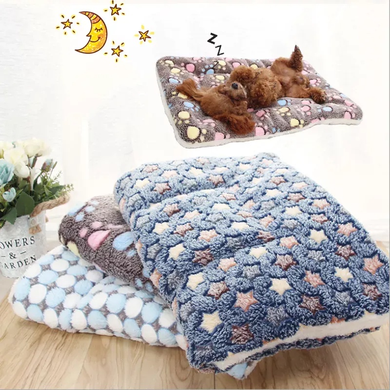 適用於小狗貓沙發墊家用地毯寵物毯狗床貓墊軟珊瑚絨加厚法蘭絨毯子床墊