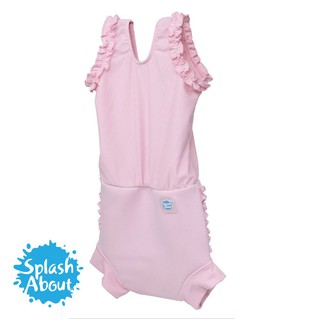 《Splash About 潑寶》Happy Nappy Costume 小女孩連身版尿布褲 - 芭比粉紅
