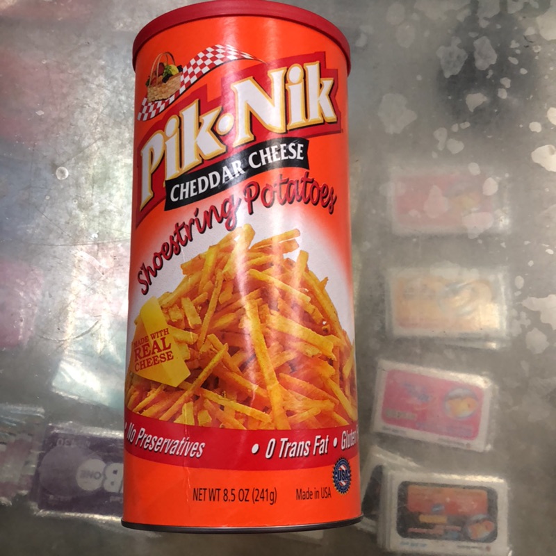 美國Pik-Nik起士脆條（大罐）