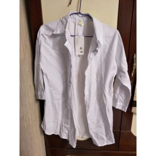 韓版 白襯衫 XL 白色 大尺碼 襯衫