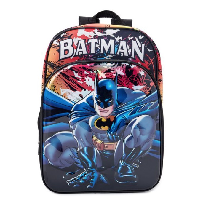 【Toy Fun】現貨*美國購回 帥氣 DC英雄 蝙蝠俠 Batman 平板 筆電 夾層 書包 /後背包 17吋 大容量