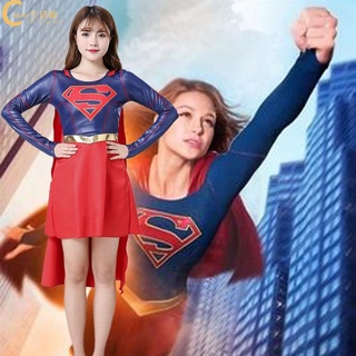 女超人cos服 cosplay女超人 萬圣節女超人服裝 角色扮演 舞臺裝 超人服裝女 動漫cosplay服裝