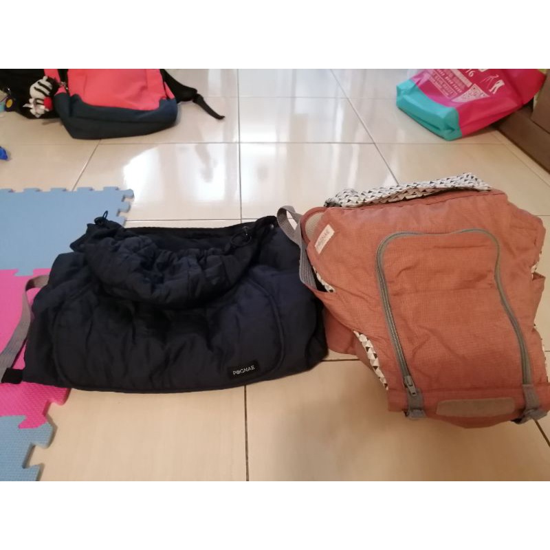韓國 pognae no5 機能型座墊背巾（二手）（背帶）
