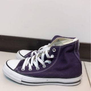 極新 Converse 專櫃正品 帆布鞋 🖍深紫色 👠23/36.5號