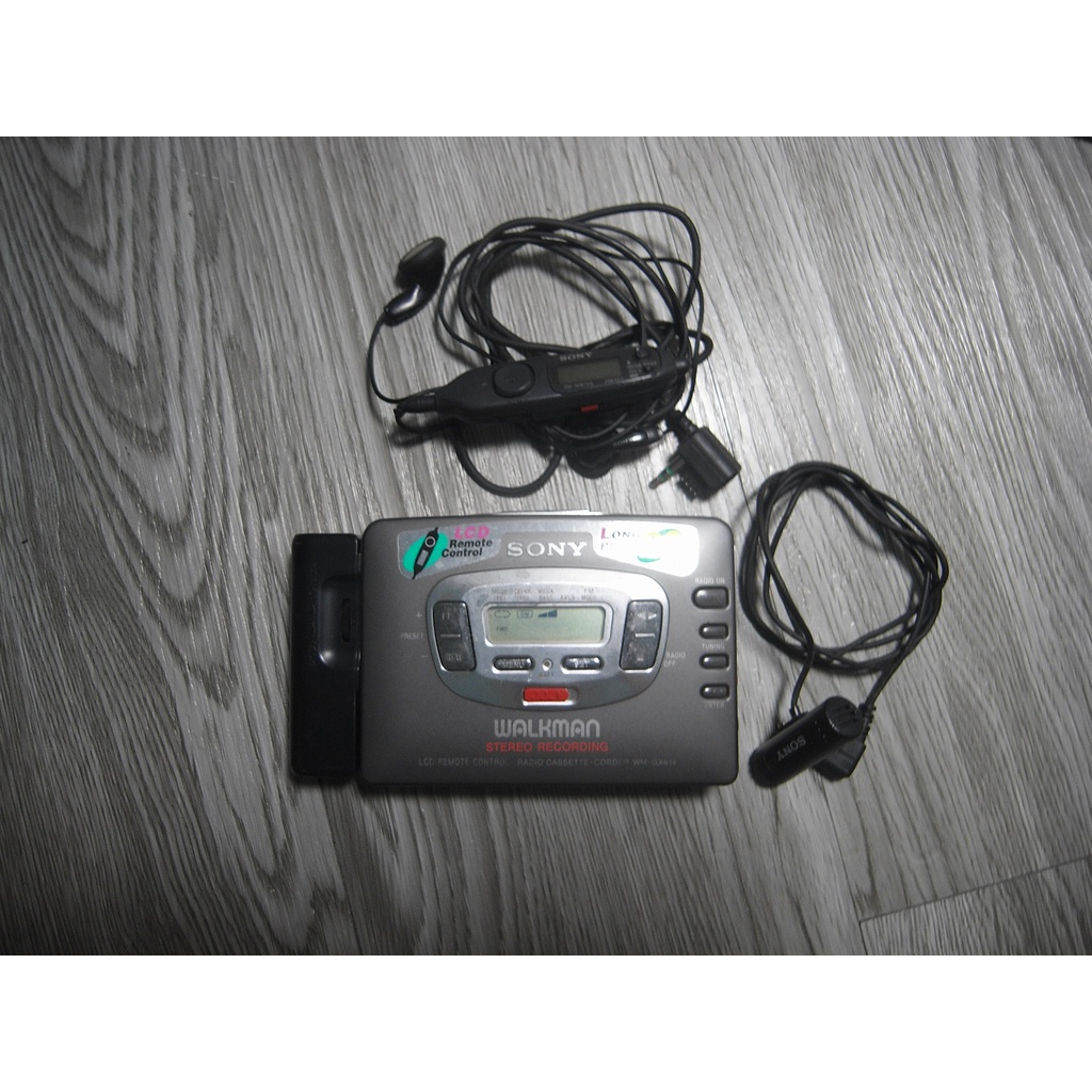 二手- 古董 早期 Sony Walkman WM-GX614 日本製 隨身聽 收音機 FM  錄音帶  零件機