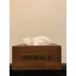 Originals 木頭面紙盒 懷舊復古風